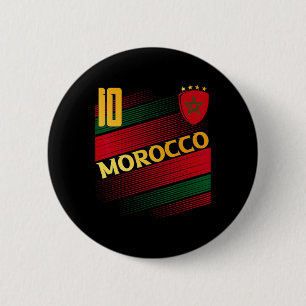 Marokko Vlag Marokkaanse Trots Liefhebbers Ronde Button 5,7 Cm