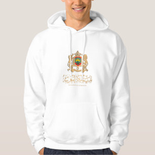 MAROKKO-VLAG OVER GOLD EMBLEM ا ر ا ل   HOODIE