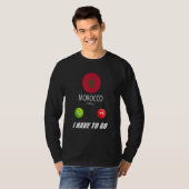 Marokko Vlag Souvenir Marokko Roept Is Callin T-shirt (Voorkant volledig)