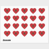 Marokko vlag Splendid Patriotic Hart Sticker (Vel)