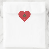 Marokko vlag Splendid Patriotic Hart Sticker (Tas)