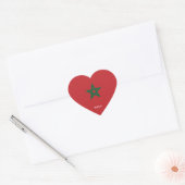 Marokko vlag Splendid Patriotic Hart Sticker (Envelop)