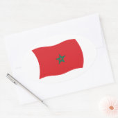 Marokko Vlag Sticker (Envelop)