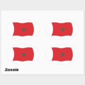 Marokko Vlag Sticker (Vel)