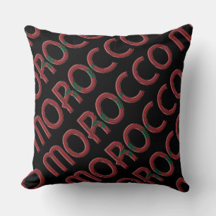 Marokko vlag Typografie African Souvenir Kussen