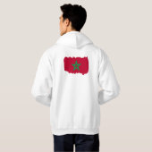 Marokko vlaggen van shirten hoodie (Achterkant volledig)