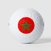 marokko - vlaggensymbool ster golfballen (Voorkant)