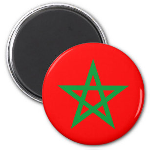 marokko - vlaggensymbool ster magneet