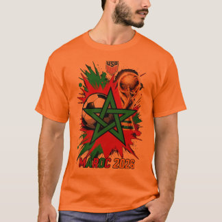 Marokko Voetbal 2026 – Atlas Lions Fan Grafisch De T-shirt