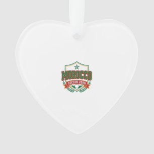 Marokko Voetbal 2026 Voetbal Vet Land Typografie Ornament