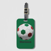 Marokko Voetbal Bagagelabel (Voorkant (verticaal))