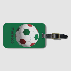 Marokko Voetbal Bagagelabel