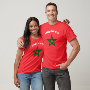 Marokko voetbal liefhebber cadeau Maroc Vlag Marok T-shirt