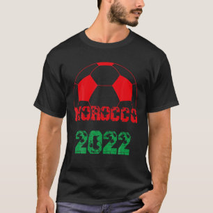 Marokko Voetbal Vlag 2022 - Marokkaans Football T-shirt