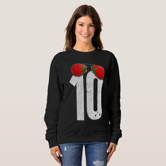 Marokko voetballer nummer 10 Marokkaanse vlag Trui (Voorkant volledig)