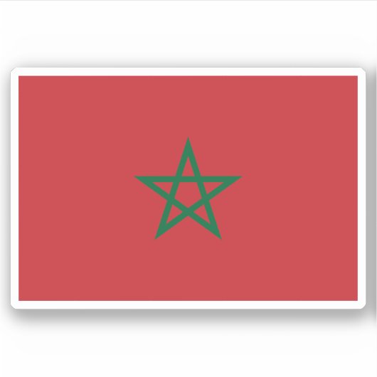 Marokko Waterdichte Sticker (Voorkant)