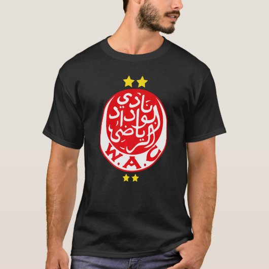 Marokko Wydad Casablanca Wac Voetbal Widad T-shirt (Voorkant)