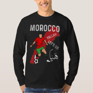 Marokko YALLAH Mondial Crew Steun voor Marokkaanse T-shirt