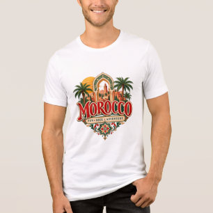 Marokko Zon Soul Avontuur Marokkaanse Reizen Tri-Blend Shirt