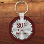 Maron 20th High School Reunion Party Favors Sleutelhanger (Achterkant)