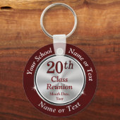 Maron 20th High School Reunion Party Favors Sleutelhanger (Voorkant)