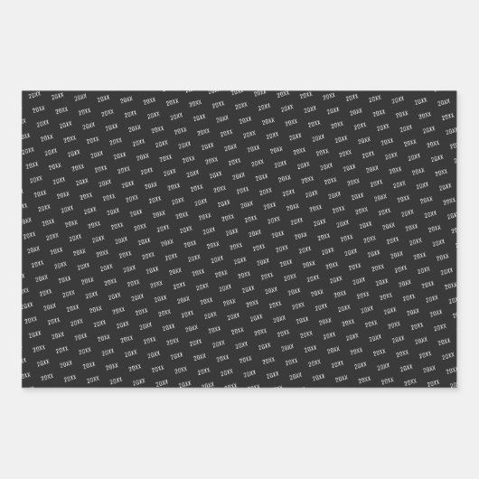 Maron & Black Graduing Cap Toss Wrapping Paper (Voorkant 2)