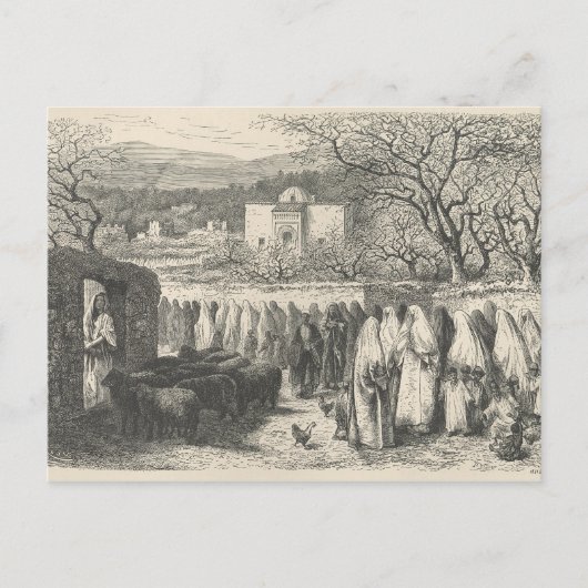 Maron en Processie: Tlemcen Briefkaart (Voorkant)