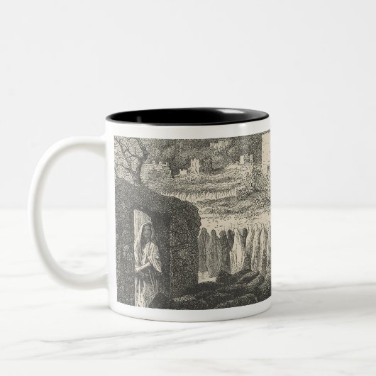 Maron en Processie: Tlemcen Tweekleurige Koffiemok (Links)