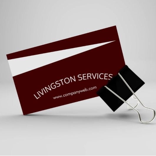 Maron Professional, gebogen en eenvoudig modern Visitekaartje