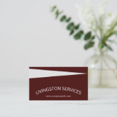 Maron Professional, gebogen en eenvoudig modern Visitekaartje (Staand voorkant)