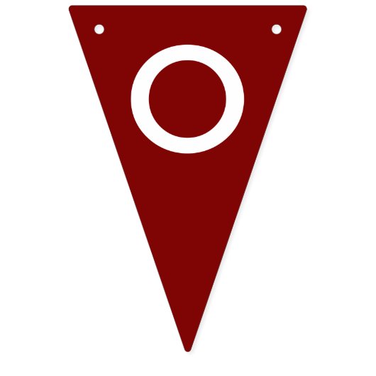 Maron Solid Color past deze aan Vlaggetjes (Derde vlag)