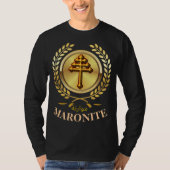 Maroniet-katholieke kerk Lange hoes T-Shirt (Voorkant)
