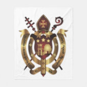 Maronite Church Coat of Arms Blanket/Wall Hanging Fleece Deken (Voorkant)