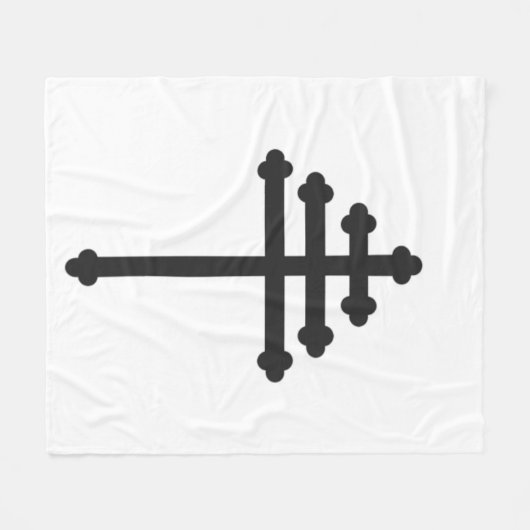Maronite Church Cross Blanket / Wall Hanging Fleece Deken (Voorkant (Horizontaal))