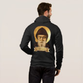 Maronite Church Cross en Saint Zippered Hoodie (Achterkant volledig)
