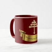 Maronite Church Cross-Personalized Gift Mok (Voorkant links)