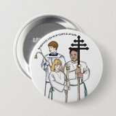 Maronite Church Server Award Ronde Button 7,6 Cm (Voorkant /achterkant)