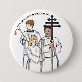 Maronite Church Server Award Ronde Button 7,6 Cm (Voorkant)