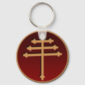Maronite Cross Sleutelhanger (Voorkant)