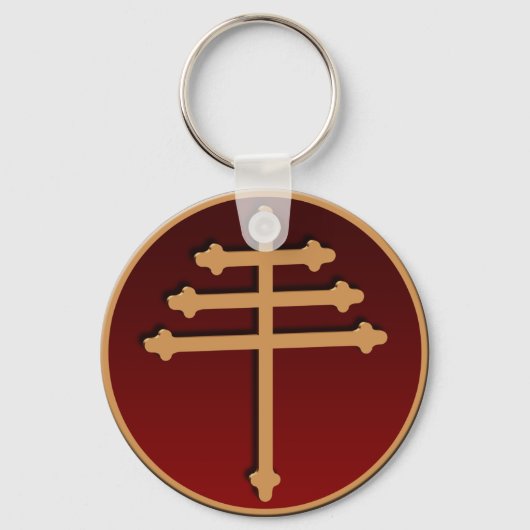 Maronite Cross Sleutelhanger (Voorkant)