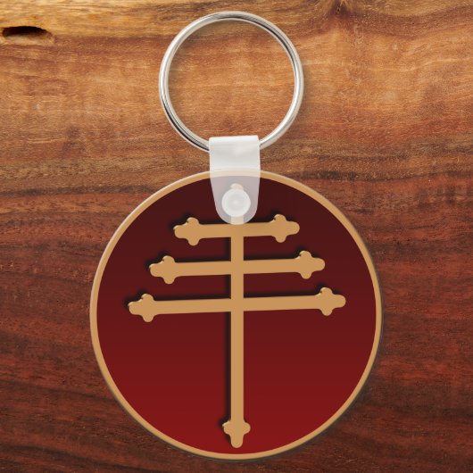 Maronite Cross Sleutelhanger (Voorkant)