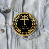 Maronite katholieke kerk Choir Director Badge Ronde Button 4,0 Cm (In situ)