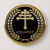 Maronite katholieke kerk Organist Badge Button (Voorkant)