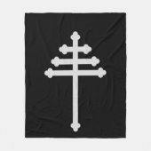 Maronite-katholieke orthodoxe Syriac Church Cross Fleece Deken (Voorkant)