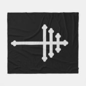 Maronite-katholieke orthodoxe Syriac Church Cross Fleece Deken (Voorkant (Horizontaal))