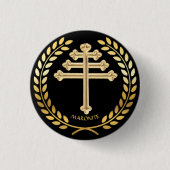 Maronite Rite Church Cross Lapel Pin Button (Voorkant)