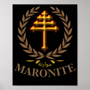 MARONITISCH  (Officiële Kruis) Poster