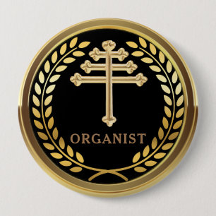 Maronitische Katholieke Kerk Organist Badge Knop Ronde Button 4,0 Cm