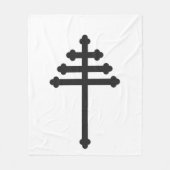 Maronitische Kerk Kruis Dekbed / Wandkleed Fleece Deken (Voorkant)