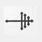 Maronitische Kerk Kruis Dekbed / Wandkleed Fleece Deken (Voorkant (Horizontaal))